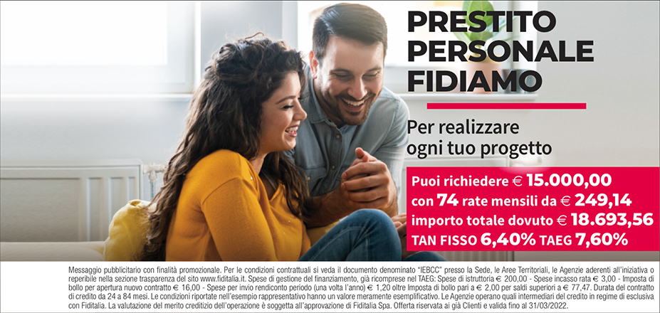 Agenzia Triani Angelo Fiditalia | Potenza, Melfi | Banner Fidiamo