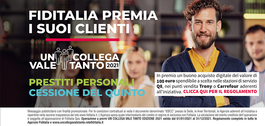 Agenzia Triani Angelo Fiditalia | Potenza, Melfi | Banner UnCollegaValeTanto