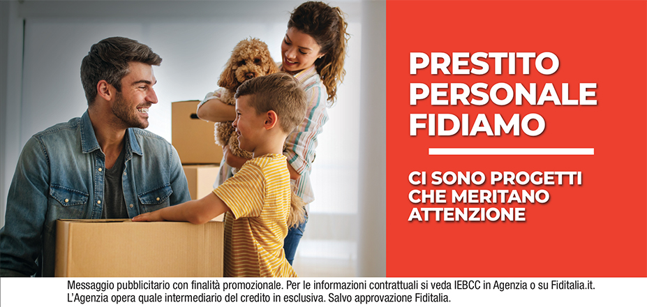 Agenzia Triani Angelo Fiditalia | Potenza, Matera | Prestito Personale Fidiamo - Ti aspettiamo per realizzare i tuoi progetti. Messaggio pubblicitario con finalità promozionale. Per le informazioni contrattuali si veda IEBCC in Agenzia o su Fiditalia.it. L’Agenzia opera quale intermediario del credito in esclusiva. Salvo approvazione Fiditalia.